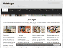 Tablet Screenshot of meisinger-ingenieurleistungen.de